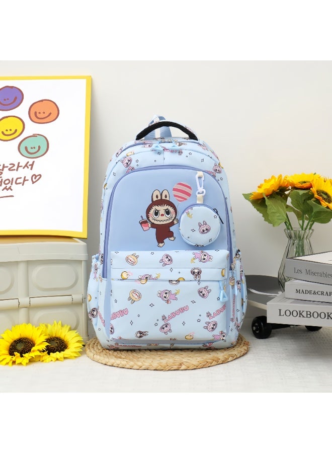 لابوبو حقيبة ظهر جديدة كبيرة السعة من لابوبو لطلاب المدارس الإعدادية، وطلاب المدارس الابتدائية، وطلاب الجامعات، وحقيبة ظهر لطيفة غير رسمية 42*29*19 سم - Image 1