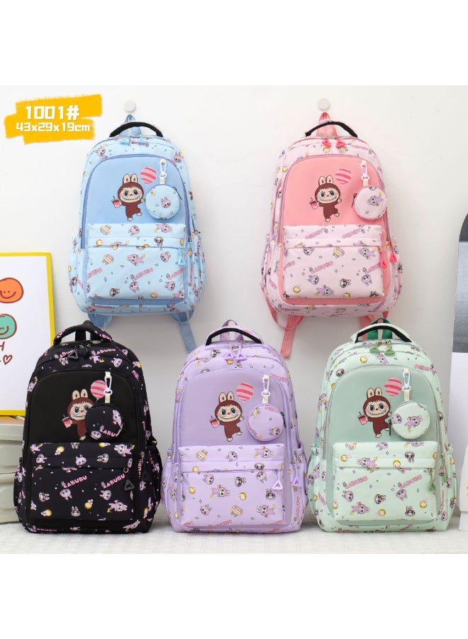 لابوبو حقيبة ظهر جديدة كبيرة السعة من لابوبو لطلاب المدارس الإعدادية، وطلاب المدارس الابتدائية، وطلاب الجامعات، وحقيبة ظهر لطيفة غير رسمية 42*29*19 سم - Image 4