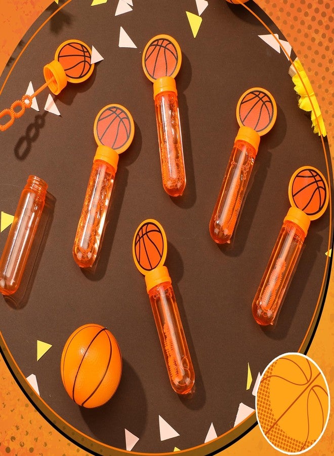 PullCrease 16 Pcs Big Basketball Bubble Wands Party Favors Gifts Birthday Bubble Wand Bulk Basketball Theme Decorations Birthday Party Supplies for Sport Lover Gifts Goodie Bag Stuffs - Image 3