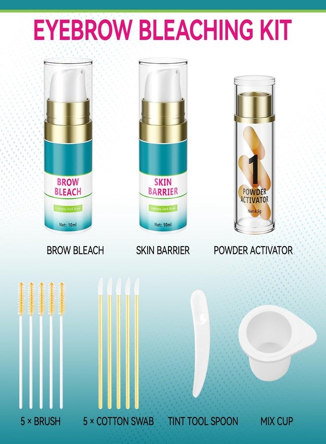 Ofanyia Eyebrow Bleaching Kit, Brow Bleach, Effective Eyebrow Lightener with Complete Tools, Fast and Gentle Bleach for Eyebrows, Safe & Easy for Salon Home - Image 2