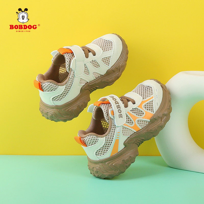 Babu Dou Boys' Sandals Summer Style Children'S Single Mesh Breathable Toddler Shoes Girls' Soft Sole Functional Mesh Shoes - Image 3