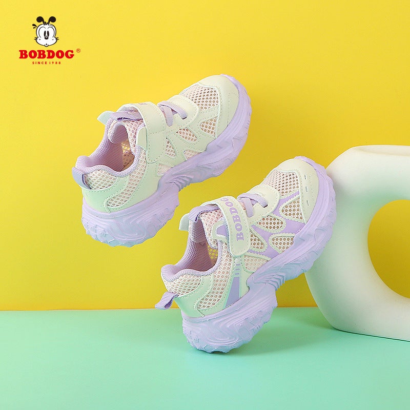 Babu Dou Boys' Sandals Summer Style Children'S Single Mesh Breathable Toddler Shoes Girls' Soft Sole Functional Mesh Shoes - Image 4