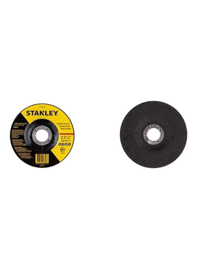 Stanley T27 High-Speed Fast-Cutting Wear-Resistant Precisely Engineered Metal Grinding Disc Black 115 x 6mm STA0413  - Image 2