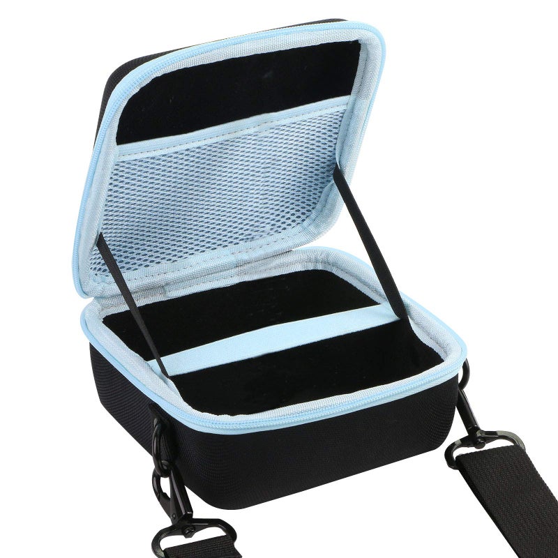 Aenllosi Hard Carrying Case Compatible with Fujifilm Instax Square SQ40/SQ1 Instant Camera,Mesh Pocket for Fujifilm Instax Square Film & Charging Cable(Inside Blue) - Image 2