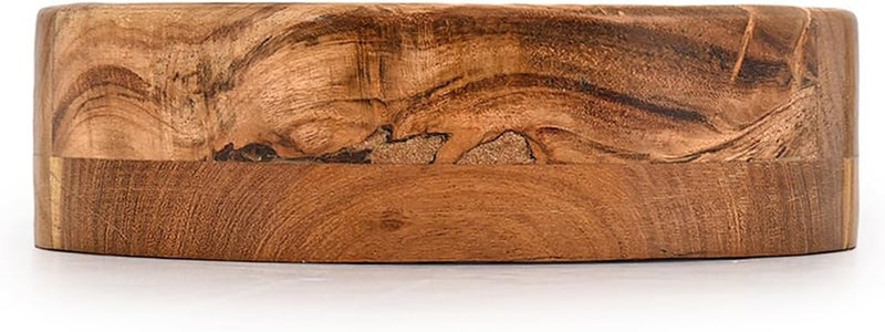 BHAVATU Salad Bowl Acacia Wood Environmentally Friendly Salad Bowls Fruit Bowls and Rice Bowls for Kids and Adults 8x 8 x 25 - Image 3