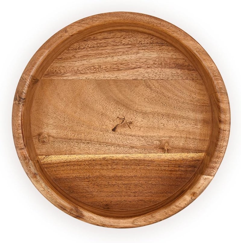 BHAVATU Salad Bowl Acacia Wood Environmentally Friendly Salad Bowls Fruit Bowls and Rice Bowls for Kids and Adults 8x 8 x 25 - Image 2