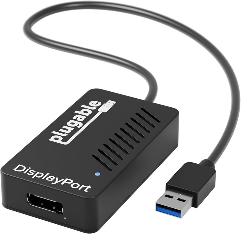 Plugable USB 3.0 to DisplayPort 4K DisplayLink Video Graphics Adapter for Multiple Monitors up to 3840x2160 Supports Windows, Mac, and ChromeOS - Image 1