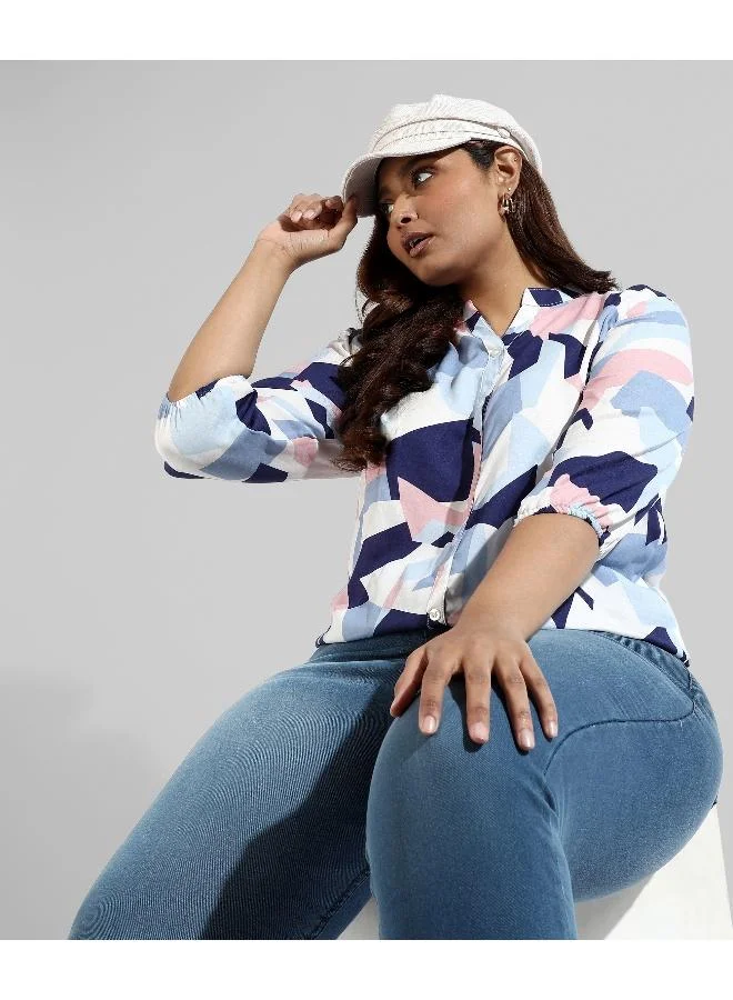 Instafab Plus  Women's Graphic Design Stylish Casual Shirts  | Best Price UAE