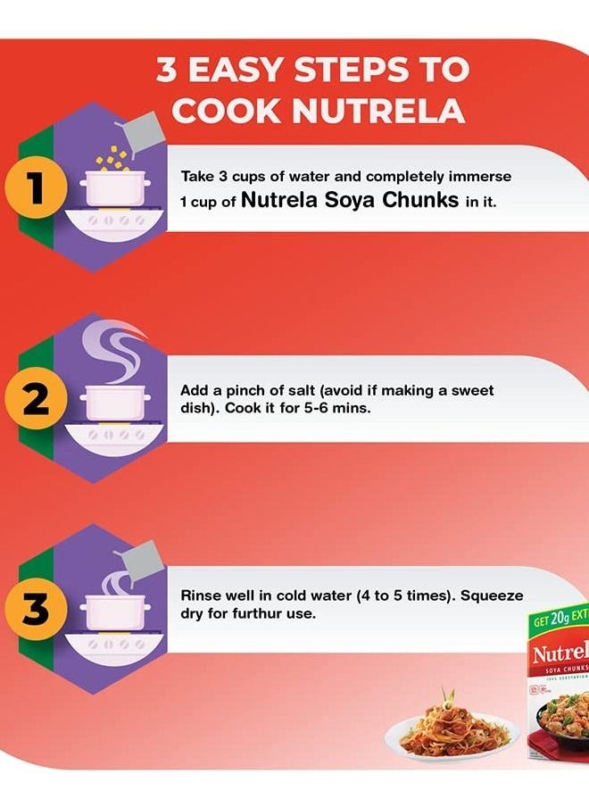 Nutrela - NUTRELA SOYA CHUNKS 220G - Image 1