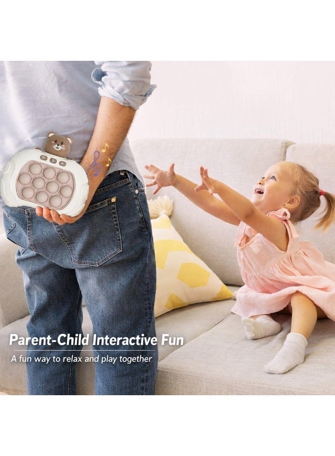 لعبة الدب الحسية "بوب إت" - لعبة ضغط سريعة لتخفيف التوتر للأطفال والكبار | لعبة ألغاز محمولة باليد وهدية - Image 4