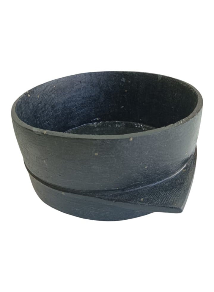 وعاء طهي مع الغطاء مصنوع يدويا من الحجر جاهز للإستخدام - Image 1