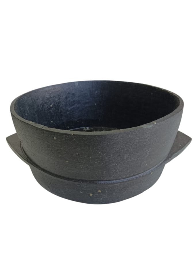 وعاء طهي مع الغطاء مصنوع يدويا من الحجر جاهز للإستخدام - Image 2