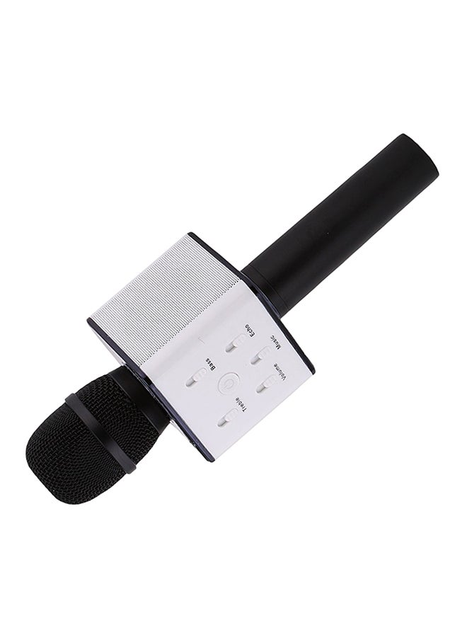 Q7 Bluetooth Karaoke Microphone With Speaker wireless-microphone-black Black/White - Image 3