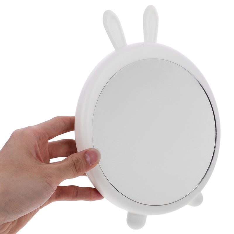2pcs Cute Desktop Makeup Mirror Freestanding Tabletop Vanity Mirror with Stand for Desk Bedroom Dorm Travel and Dressing Table - Image 2