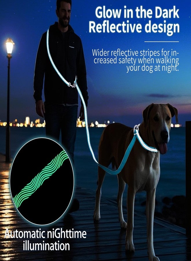 طوق كلاب AIRUIDOG بدون استخدام اليدين، من 4.25 قدم إلى 9 أقدام، طوق متعدد الوظائف يُربط حول الخصر للكلاب، طوق عاكس للضوء للكلاب المتوسطة والكبيرة الحجم للمشي والركض والتدريب (أزرق) - Image 4