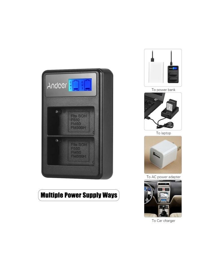 NIBEMINENT 2200.0 mAh 2-Piece Dual Channel Battery And Charger Kit Black  - Image 4