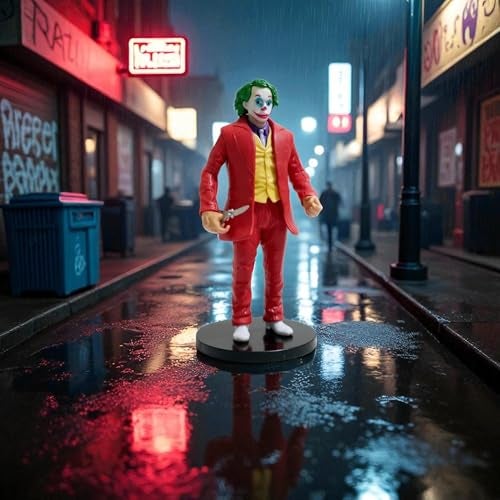 YOURKARTS.COM Joker Dashboard Figurine 20cm Villain Model with Iconic Grin | Desk or Shelf Showpiece, Comic Fan Gift or Display Prop | Trending Accessories 2025 - Image 5