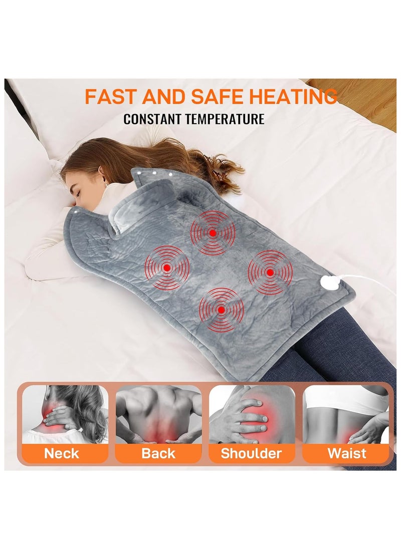 Generic Heating Pad for Back Pain Relief,Electric Heat Pads for Neck and Shoulders Large Fast Heat Pad with 10 Heat Settings 3 Timer Options,Machine Washable  - Image 3