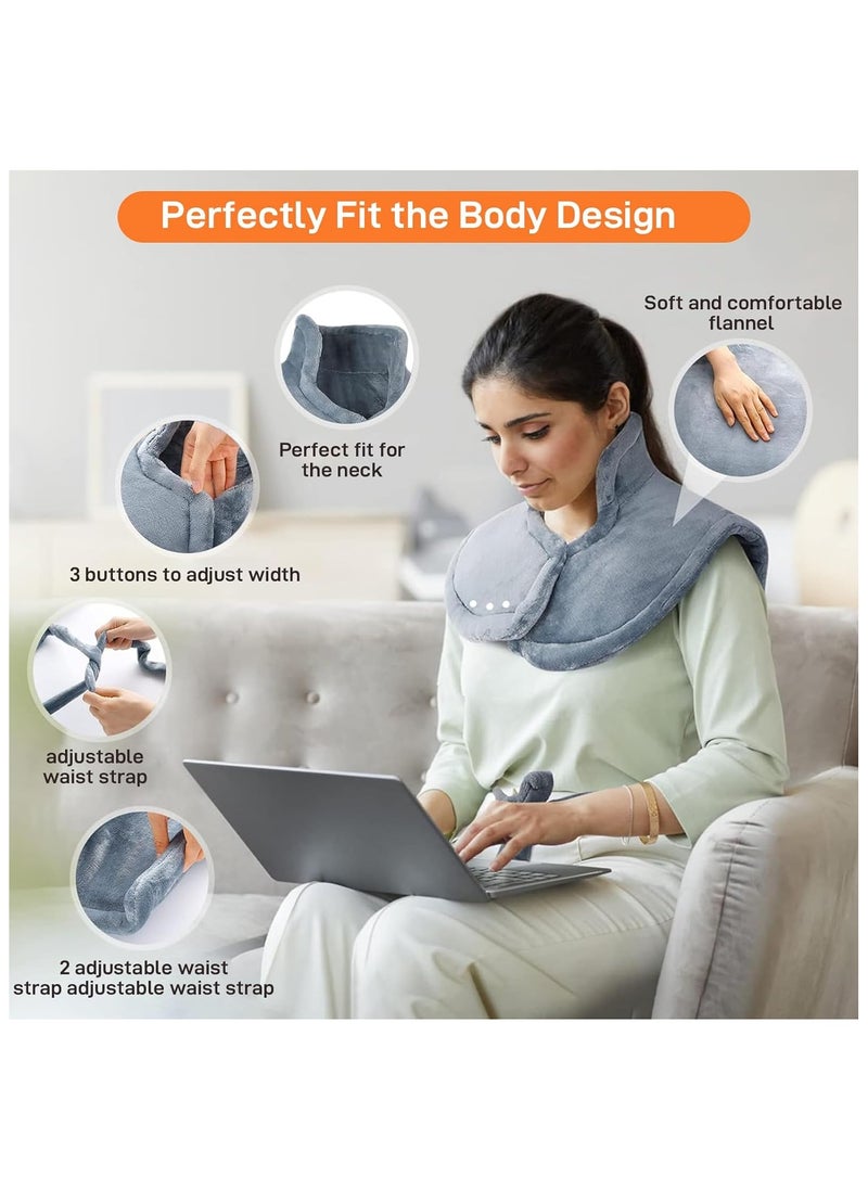 Generic Heating Pad for Back Pain Relief,Electric Heat Pads for Neck and Shoulders Large Fast Heat Pad with 10 Heat Settings 3 Timer Options,Machine Washable  - Image 2