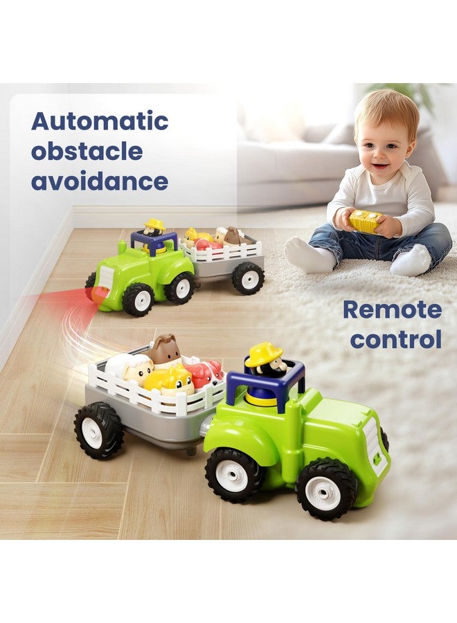 iPlay, iLearn Baby Farm Tractor Toy, Cool Remote Control Truck Toy for Toddler 2-3, Infant Music RC Animal Trailer W/Sound, Easter Birthday Gift for 18 24 Month 2 3 4 Year Old Boy Girl Kid Children - Image 4