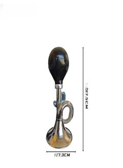 Generic Bugle Horn Retro Clown Horn Kids Bike Horn Classic Vintage Metal Twist Loudspeaker Siren Hooter Snail Air Horn for Vehicles Bicycles Golf Cart  - Image 4