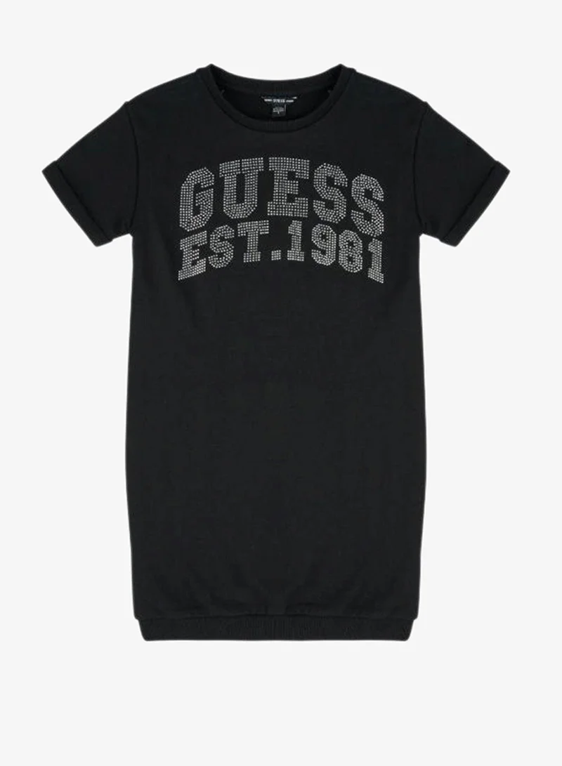GUESS Youth Short Sleeve Mini Terry Dress
