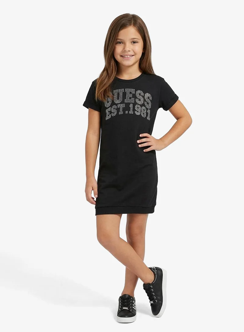 GUESS Youth Short Sleeve Mini Terry Dress