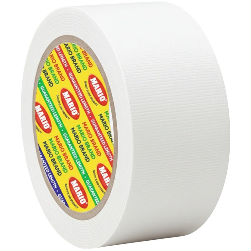 Mario Multipurpose Duct Tape White 48mm x 25mtr – Super Strong Hold Waterproof Adhesive Tape for Book Binding, Packaging, Sealing, DIY Projects, Crafting, Repairs, Home & Office Use – Easy to Tear - Image 4