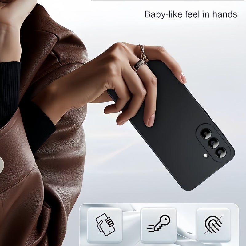 Burgundy Shockproof Soft Phone Case for Samsung Galaxy A37 with Screen Protector - Image 2
