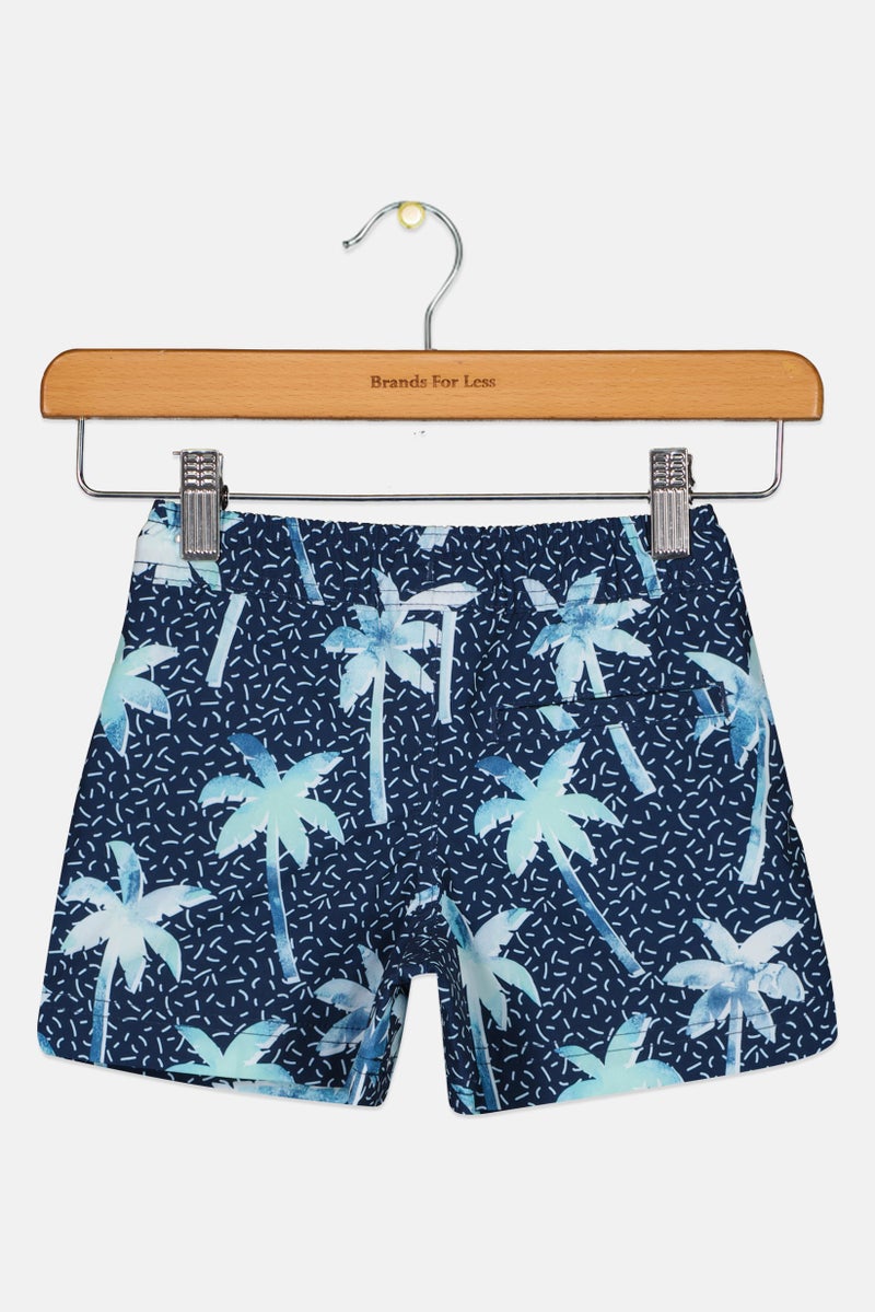 Member's Mark Toddlers Boy Allover Pattern Swim Trunks, Multicolor - Image 3