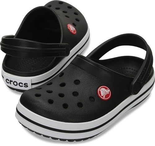 Crocs Unisex-Child Crocband Clogs (Todder Shoes), Black, 8 Toddler - Image 2