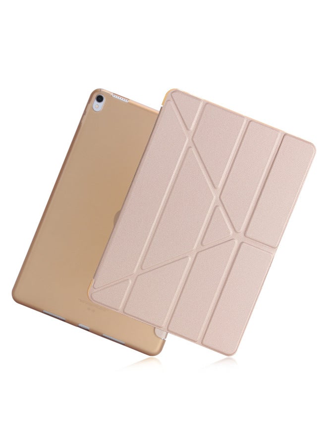 For Ipad 9.7 Tpu Protective Case Ipad 10.2 Silicone Flat Protective Case 2024 Mini6 Leather Case-Color:Gold-Applicable Model:2018 Ipad9.7 Inch