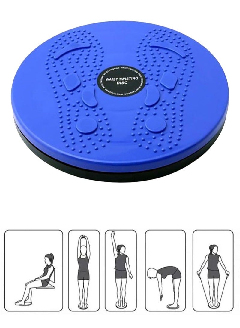 إيه جي دي قرص دوار للتمرين الرياضي، قرص خصر ملتوي، لوح دوار للتمرين الرياضي لتدريب الساقين  والخصر والتمرين الأساسي أزرق - Image 2