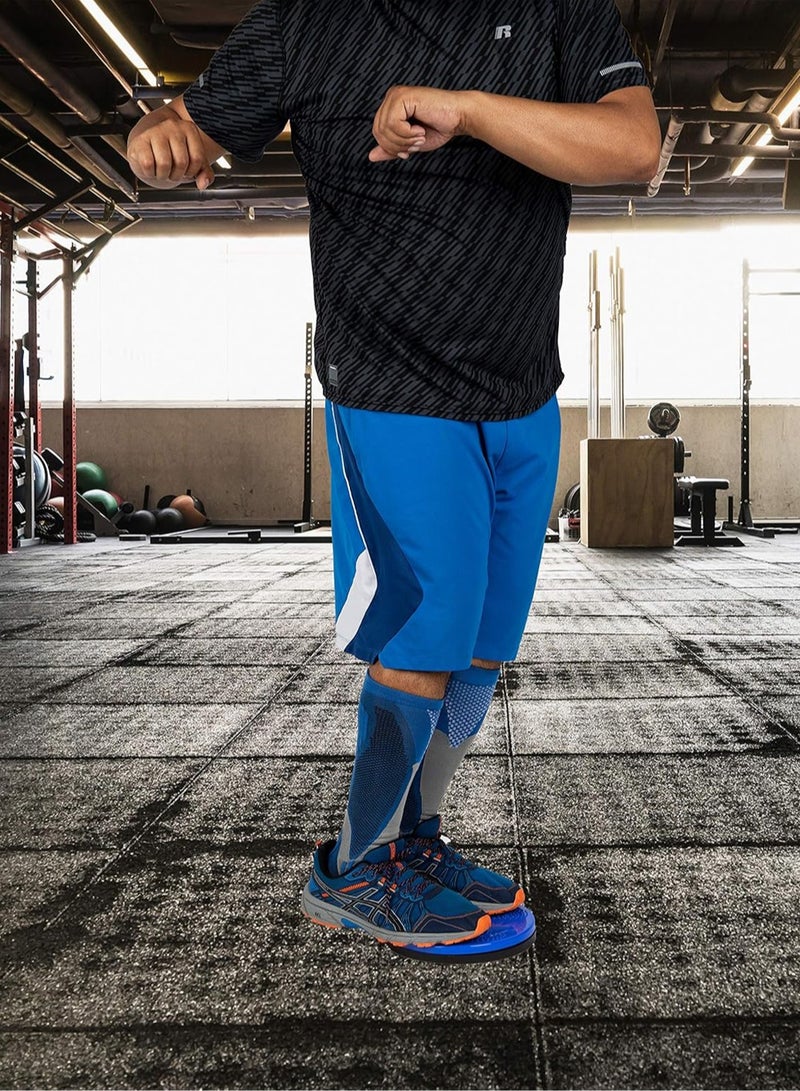 إيه جي دي قرص دوار للتمرين الرياضي، قرص خصر ملتوي، لوح دوار للتمرين الرياضي لتدريب الساقين  والخصر والتمرين الأساسي أزرق - Image 4