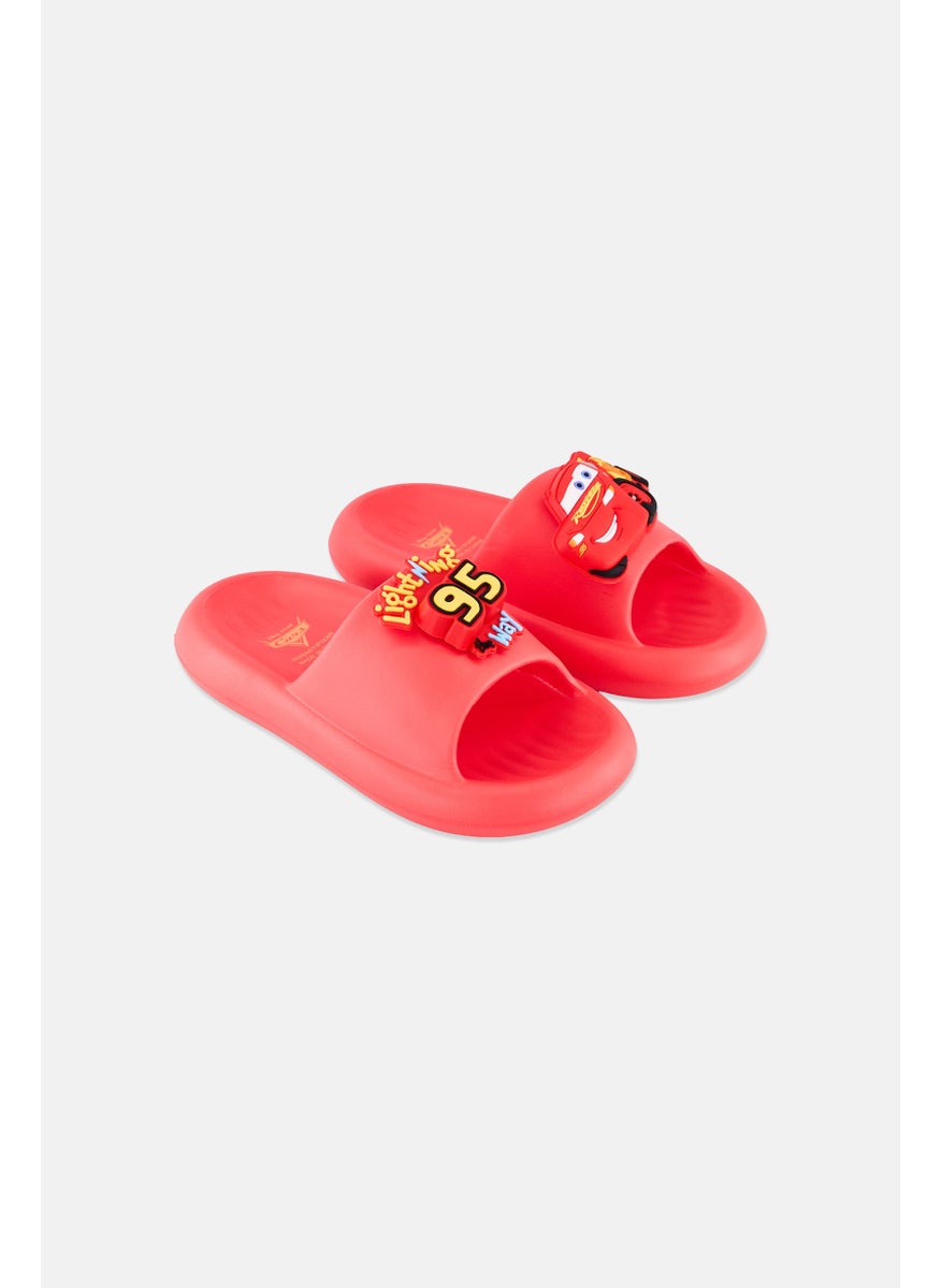 Disney Kids Boy Slip On Slipper, Red  - Image 1