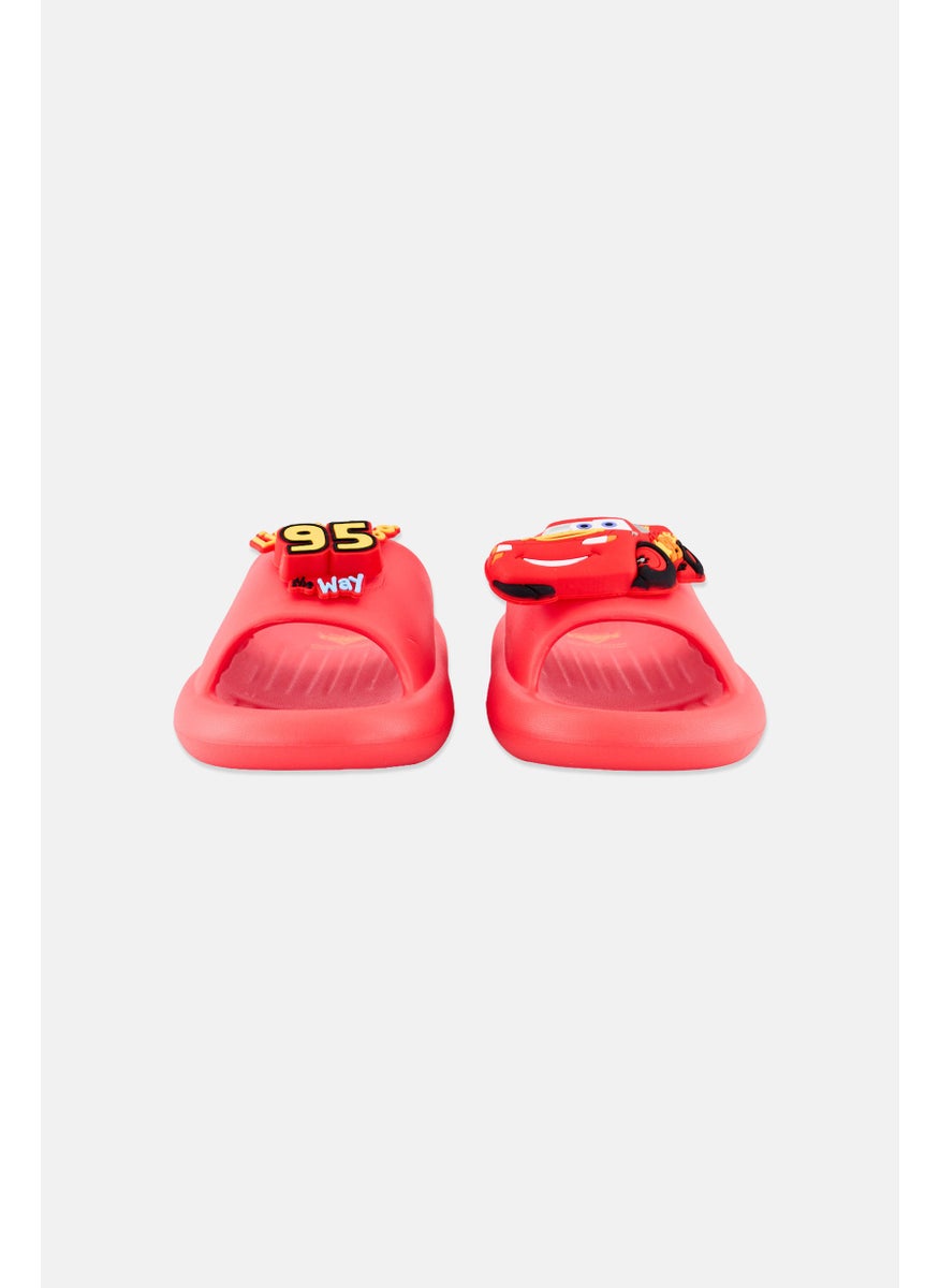 Disney Kids Boy Slip On Slipper, Red  - Image 2