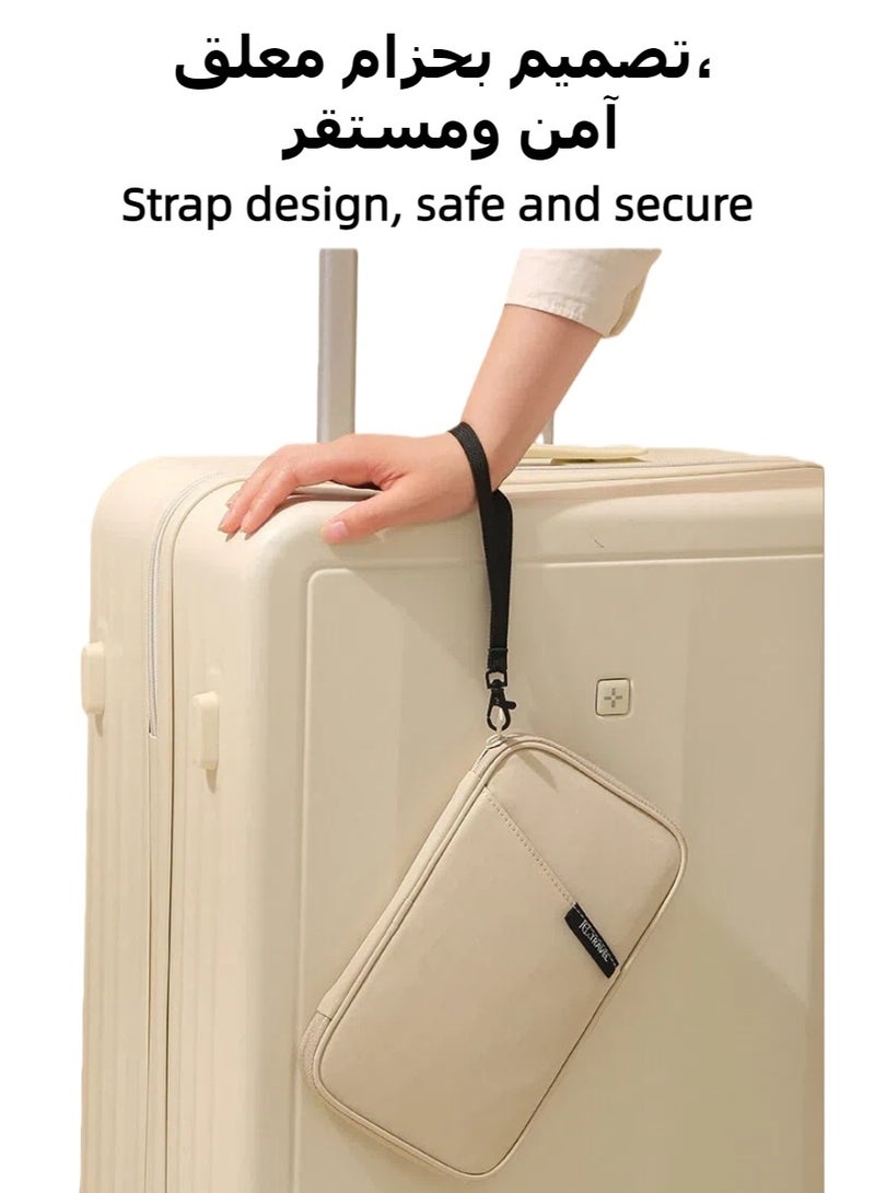 Passport Holder Wallet Cover Case, Passport Case with RFID Blocking, Passport Cover for Women and Men, Suitable for Business Travel, Studying Abroad, Tourism - Image 4