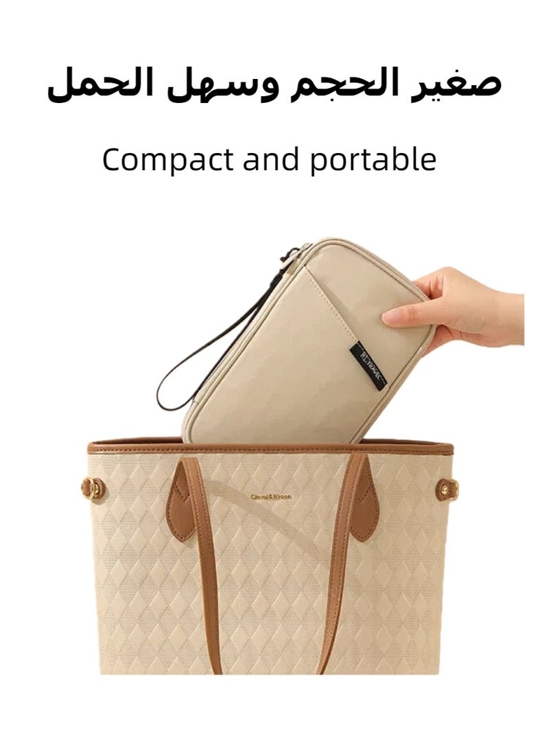 Passport Holder Wallet Cover Case, Passport Case with RFID Blocking, Passport Cover for Women and Men, Suitable for Business Travel, Studying Abroad, Tourism - Image 5