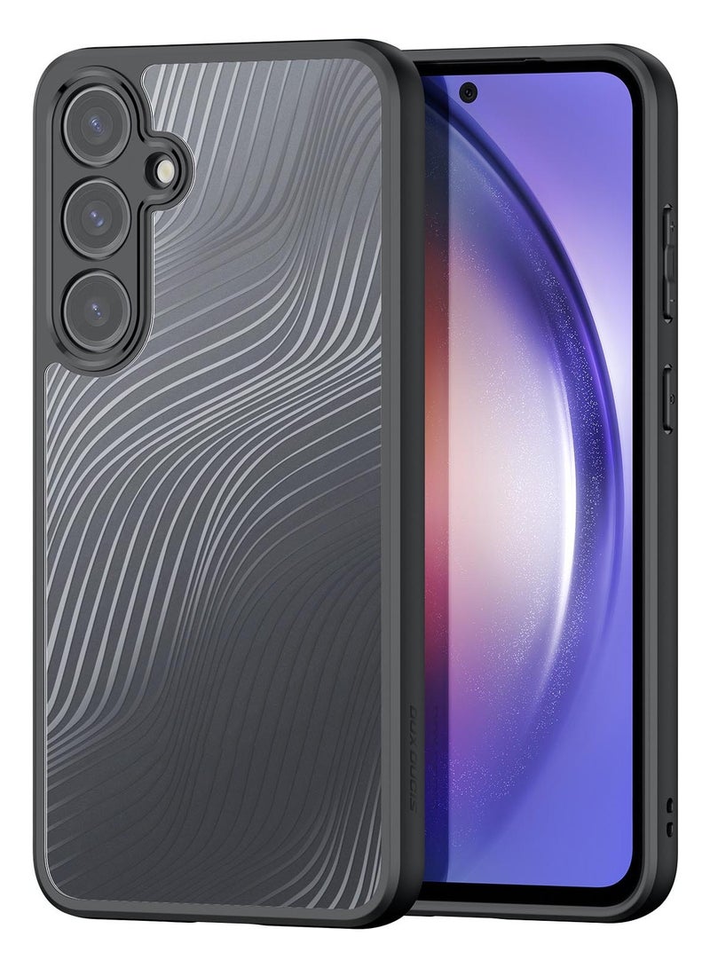 دوكس دوتشيز ايمو جراب لموبايل سامسونج ايه 55 5 جي جراب نحيف وشفاف مطفي مصنع من البولي يوريثين الحراري بولي كربونات البولي بروبلين سيليكون - اسود - Image 1