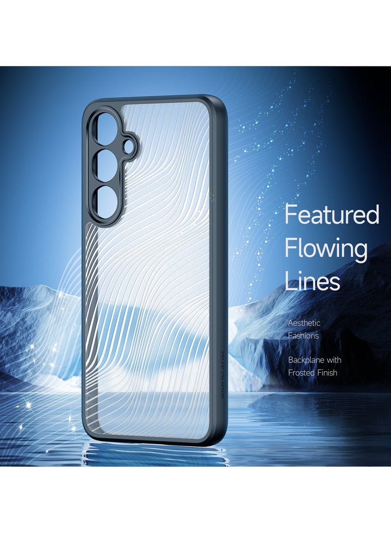 دوكس دوتشيز ايمو جراب لموبايل سامسونج ايه 55 5 جي جراب نحيف وشفاف مطفي مصنع من البولي يوريثين الحراري بولي كربونات البولي بروبلين سيليكون - اسود - Image 2