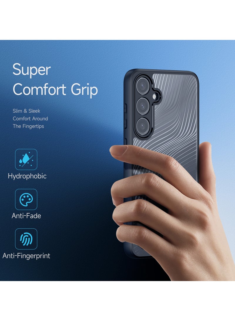 دوكس دوتشيز ايمو جراب لموبايل سامسونج ايه 55 5 جي جراب نحيف وشفاف مطفي مصنع من البولي يوريثين الحراري بولي كربونات البولي بروبلين سيليكون - اسود - Image 3