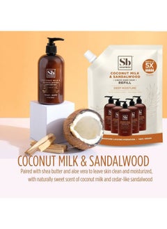 Soapbox Liquid Hand Soap, Coconut Milk & Sandalwood, Gentle & Moisturizing Hand Wash for Kitchen and Bathroom, Vegan & Cruelty Free Scented Hand Soap 12 Ounce Pump Bottles (Pack of 3)  - Image 3