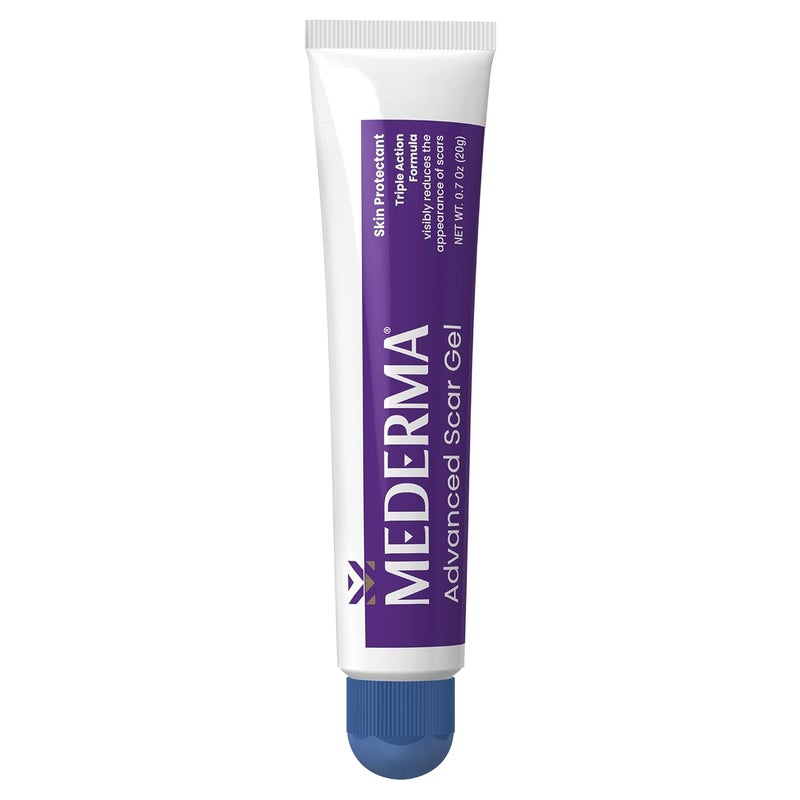 Mederma Advanced Scar Gel Treats Old New Scars Reduces Appearance of Scars from Acne Surgery Burns Injury Stretch Marks 070 Oz 20g - Image 2