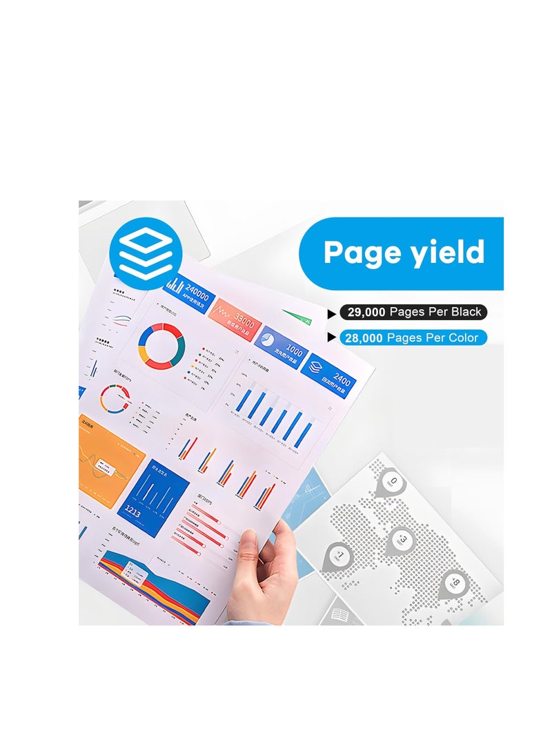 Terabyte TN 216 TN 319 Toner Cartridge Replacement for Konica Minolta TN319 TN216 Toner Cartridge A11G130 A11G430 A11G330 A11G230 TN216K TN216C TN216M TN216Y for Minolta Bizhub C360 C220 C280 Printer Ink - Image 4