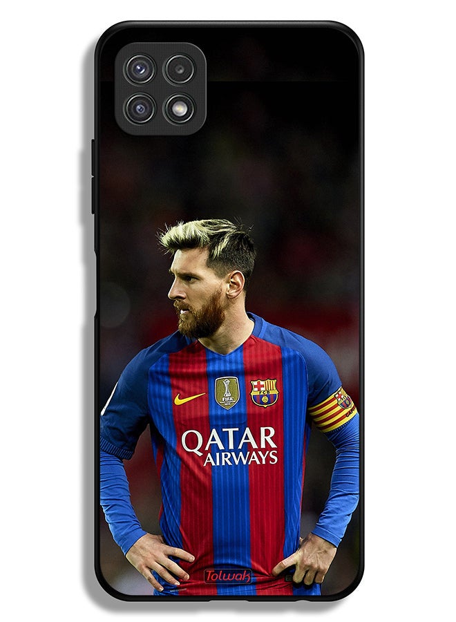 Tolwak Samsung Galaxy A22 5G Protective Case Cover Messi Barcelona - Image 1