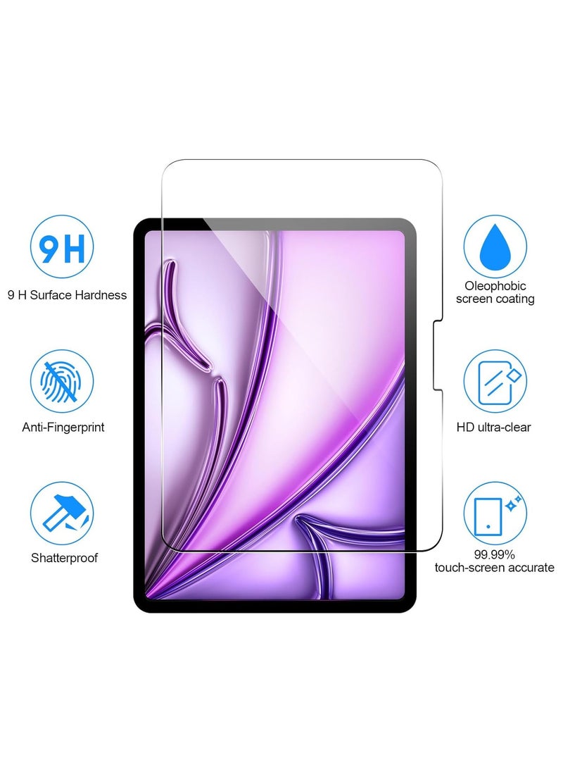 DUSALA 1 Pack Screen Protector for iPad Air 13inch M3 2025/iPad Air 13inch M2 2024 ,Upgrade Edge Protection,Scratch-Resistant, Clarity, Anti Fingerprint, Easy Installation, Bubble Free  - Image 2
