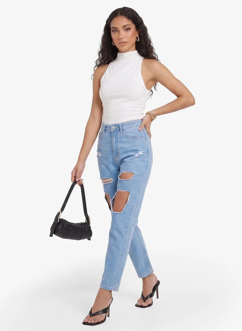 Ripped Boyfriend Jeans