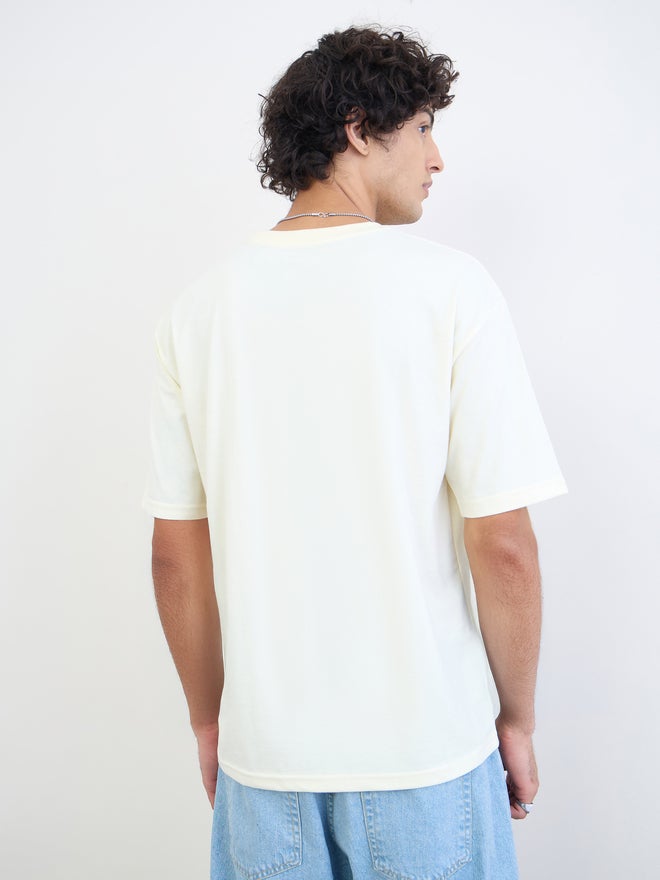 Styli Men Text Print Oversized Jersey T-Shirt - Image 5