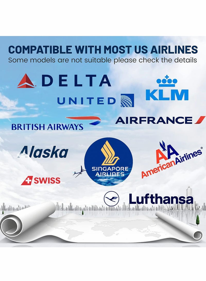 SYOSI Airplane Seat Belt Extender Adjustable 7-35'' Universal Airline Seatbelt Extenders with Carry Case Compatible with Most Airplane Except Southwest Airlines Alaska Airlines CPC Certificate CPSIA Test - Image 3