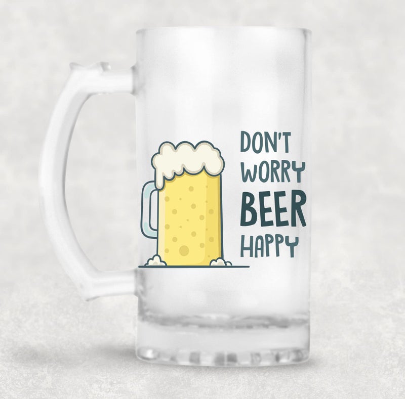 Chhaap Printed Beer Mug with Handle Quotes Printed for Freezer Gift for Men Dad Brother Husband Son Boyfriend Friends (470 ml)(BRMUG-1) - Image 2